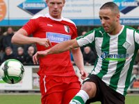007 17 18 Genemuiden Berkum  04-11-2017: Voetbal: SC Genemuiden v Berkum: Genemuiden/Jasper Bremmer (l) of Berkum, Omar Kavak (r) of Genemuiden/ : SC Genemuiden, vv Berkum, Hoofdklasse B, Zaterdagamateurvoetbal, Jasper Bremmer, Omar Kavak
