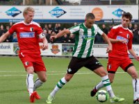 008 17 18 Genemuiden Berkum  04-11-2017: Voetbal: SC Genemuiden v Berkum: Genemuiden/Jasper bremmer (l) of Berkum, Omar Kavak (m) of Genemuiden, Dennis Horstman (r) of Berkum/ : SC Genemuiden, vv Berkum, Hoofdklasse B, Zaterdagamateurvoetbal, Jasper Bremmer, Omar Kavak, Dennis Horstman