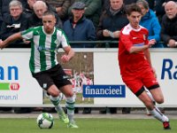 010 17 18 Genemuiden Berkum  04-11-2017: Voetbal: SC Genemuiden v Berkum: Genemuiden/Omar Kavak (l) of Genemuiden, Dennis Horstman (r) of Berkum/ : SC Genemuiden, vv Berkum, Hoofdklasse B, Zaterdagamateurvoetbal, Omar Kavak, Dennis Horstman
