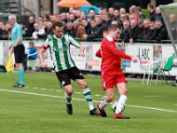 019 17 18 Genemuiden Berkum  04-11-2017: Voetbal: SC Genemuiden v Berkum: Genemuiden/Jacco Riemens (l) of Genemuiden,  Björn Bakker (r) of Berkum/ : SC Genemuiden, vv Berkum, Hoofdklasse B, Zaterdagamateurvoetbal, Jacco Riemens, Björn Bakker