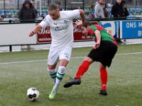 016 17 18 Zuidvogels Genemuiden  18-11-2017: Voetbal: Zuidvogels v SC Genemuiden: Huizen/Omar Kavak (l) of Genemuiden,  Michel de Wit (r) of Zuidvogels/ : HSV De Zuidvogels, SC Genemuiden, Hoofdklasse B, Zaterdagamateurvoetbal, Omar Kavak, Michel de Wit