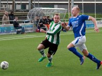 HL20180203001  03-02-2018: Voetbal: SDCP v sc Genemuiden: Putten/Sijmon Eenkhoorn (l) of Genemuiden, Thomas Amende (r) of Putten. : SC Genemuiden, SDC Putten, Zaterdagamateurvoetbal, Hoofdklasse B, Sijmon Eenkhoorn, Thomas Amende