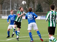 HL20180203002  03-02-2018: Voetbal: SDCP v sc Genemuiden: Putten/Jurian van den Brink (l) of Putten, Jacco Riemens (r) of Genemuiden/ : SC Genemuiden, SDC Putten, Zaterdagamateurvoetbal, Hoofdklasse B, Jurian van den Brink, Jacco Riemens