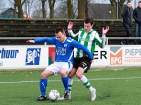 HL20180203030  03-02-2018: Voetbal: SDCP v sc Genemuiden: Putten/Iwan Bos (l) of Putten, Frank Kuurman (r) of Genemuiden/ : SC Genemuiden, SDC Putten, Zaterdagamateurvoetbal, Hoofdklasse B, Iwan Bos, Frank Kuurman