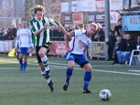 HL20180217010  17-02-2018: Voetbal: Urk v SC Genemuiden: Urk/Job van Dalfsen (l) of Genemuiden, Maarten Dijkhuizen (r) of urk/ : SC Genemuiden, SV Urk, Zaterdagamateurvoetbal, Hoofdklasse B, Job van Dalfsen, Maarten Dijkhuizen
