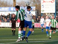 HL20180217033  17-02-2018: Voetbal: Urk v SC Genemuiden: Urk/Danny menting (l) of Genemuiden, Lucas Nagel (r) of Urk/ : SC Genemuiden, SV Urk, Zaterdagamateurvoetbal, Hoofdklasse B, Danny Menting, Lucas Nagel