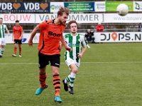 HL20180310012  10-03-2018: Voetbal: Sparta Nijkerk v SC Genemuiden: Nijkerk/Wesley de Laat (l) of Sparta Nijkerk, Frank Jansen (r) of Genemuiden/ : Sparta Nijkerk, Sportclub Genemuiden, Hoofdklasse B, Zaterdagamateurvoetbal, Wesley de Laat, Frank Jansen