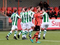 HL20180310020  10-03-2018: Voetbal: Sparta Nijkerk v SC Genemuiden: Nijkerk/Team of Genemuiden/ : Sparta Nijkerk, Sportclub Genemuiden, Hoofdklasse B, Zaterdagamateurvoetbal, Wesley de Laat, William jansen, Anne van der Kolk, Dirk Muis
