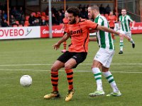 HL20180310021  10-03-2018: Voetbal: Sparta Nijkerk v SC Genemuiden: Nijkerk/Mohammed Al Haydar (l) of Sparta Nijkerk, Omar Kavak (r) of Genemuiden/ : Sparta Nijkerk, Sportclub Genemuiden, Hoofdklasse B, Zaterdagamateurvoetbal, Mohammed Al Haydar, Omar Kavak