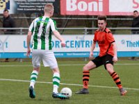 HL20180310029  10-03-2018: Voetbal: Sparta Nijkerk v SC Genemuiden: Nijkerk/ Mark Groenewoudt (r) of Sparta Nijkerk/ : Sparta Nijkerk, Sportclub Genemuiden, Hoofdklasse B, Zaterdagamateurvoetbal, Mark Groenewoudt, Arjen Hagenauw