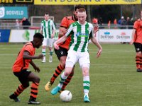 HL20180310036  10-03-2018: Voetbal: Sparta Nijkerk v SC Genemuiden: Nijkerk/Jean-Willy Mapinga (l) of Sparta Nijkerk, Arjen Hagenauw (r) of Genemuiden/ : Sparta Nijkerk, Sportclub Genemuiden, Hoofdklasse B, Zaterdagamateurvoetbal, Jean-Willy Mapinga, Arjen Hagenauw