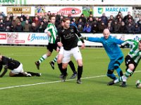 HL20180317010  17-03-2018: Voetbal: SC Genemuiden v DFS: Genemuiden/Genemuiden vs DFS/ : SC Genemuiden, DFS, Zaterdagamateurvoetbal, Hoofdklasse B, Mart Raterink, Peter Veeneman, FRank jansen, Sijmon Eenkhoorn