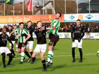 HL20180317021  17-03-2018: Voetbal: SC Genemuiden v DFS: Genemuiden/Genemuiden vs DFS/ : SC Genemuiden, DFS, Zaterdagamateurvoetbal, Hoofdklasse B, Lorenzo Davids, Dirk Muis, Mart Raterink, Rick van Walsem, Anne van der Kolk, Alex Scheffer