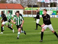HL20180317023  17-03-2018: Voetbal: SC Genemuiden v DFS: Genemuiden/Dirk Muis (l) of Genemuiden, Mart Raterink (r) of DFS/ : SC Genemuiden, DFS, Zaterdagamateurvoetbal, Hoofdklasse B, Dirk Muis, Mart Raterink