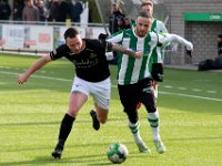 HL20180317024  17-03-2018: Voetbal: SC Genemuiden v DFS: Genemuiden/Corne Davelaar (l) of DFS, Omar Kavak (r) of Genemuiden/ : SC Genemuiden, DFS, Zaterdagamateurvoetbal, Hoofdklasse B, Corne Davelaar, Omar Kavak