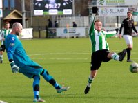 HL20180317025  17-03-2018: Voetbal: SC Genemuiden v DFS: Genemuiden/Peter Veeneman (l) of DFS, Sijmon Eenkhoorn (r) of Genemuiden/ : SC Genemuiden, DFS, Zaterdagamateurvoetbal, Hoofdklasse B, Peter Veeneman, Sijmon Eenkhoorn