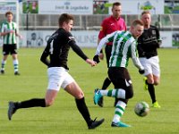 HL20180317034  17-03-2018: Voetbal: SC Genemuiden v DFS: Genemuiden/Rick van Walsem (l) of DFS, Arjen Hagenauw (r) of Genemuiden/ : SC Genemuiden, DFS, Zaterdagamateurvoetbal, Hoofdklasse B, Rick van Walsem, Arjen hagenauw