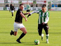 HL20180317039  17-03-2018: Voetbal: SC Genemuiden v DFS: Genemuiden/Corne Davelaar (l) of DFS, Omar Kavak (r) of Genemuiden/ : SC Genemuiden, DFS, Zaterdagamateurvoetbal, Hoofdklasse B, Corne Davelaar, Omar Kavak