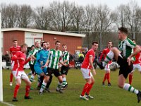 HL20180324013  24-03-2018: Voetbal: AZSV v SC Genemuiden: Aalten/AZSV vs Genemuiden/ : SC Genemuiden, AZSV, Zaterdagamateurvoetbal, Hoofdklasse B, Dirk Muis, Anne van der Kolk, Frank Jansen
