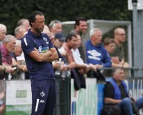 HL20250816009 ERMELO, NETHERLANDS - AUGUST 16, 2025: Trainer-Coach Arnold Klein of Genemuiden. Competition match between DVS´33 vs SC Genemuiden at Sportcomplex DVS '33 on...