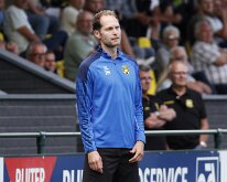 HL20250816011 ERMELO, NETHERLANDS - AUGUST 16, 2025: Trainer-Coach Joram Hendriks of DVS. Competition match between DVS´33 vs SC Genemuiden at Sportcomplex DVS '33 on august...