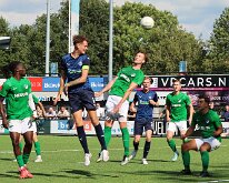 HL20250830014 BUNSCHOTEN, NETHERLANDS - AUGUST 30, 2025: Competition match between vv Eemdijk vs SC Genemuiden at Sportcomplex de Vinken on august 30, 2025 in Eemdijk,...