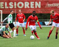 HL20251004003 RIJSSEN, NETHERLANDS - OKTOBER 10: Coplan Soumaoro (m) of Excelsior. Competition match between Excelsior '31 vs SC Genemuiden at Sports complex “the Koerbelt”...