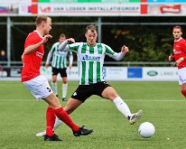 HL20251004008 RIJSSEN, NETHERLANDS - OKTOBER 10: Lucas van Beek (l) of Excelsior, Rutger Etten (r) of Genemuiden. Competition match between Excelsior '31 vs SC Genemuiden at...