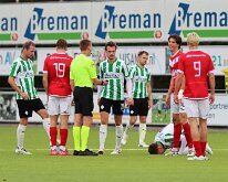HL20251025006 GENEMUIDEN, NETHERLANDS - OKTOBER 25: Competition match between SC Genemuiden vs Harkemase Boys at Sports complex “the Wetering” on oktober 25, 2025 in...