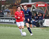 HL20251206009 VEENENDAAL, NETHERLANDS - DECEMBER 6, 2025: Lars Huber (l) of DOVO, Hadde Pleijsier (r) of Genemuiden. Competition match between DOVO vs SC Genemuiden at Sports...