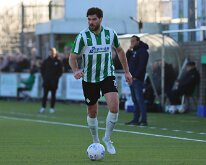 HL20251213005 GENEMUIDEN, NETHERLANDS - DECEMBER 13, 2025: Berwout Beimers of Genemuiden. Competition match between SC Genemuiden vs v.v. Hoogeveen at Sports complex “the...