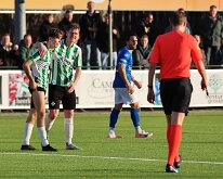 HL20251213008 GENEMUIDEN, NETHERLANDS - DECEMBER 13, 2025: Jasper Tuinman (l), Rens van Benthem (m) of Genemuiden, Gersom Klok (r) of Hoogeveen. Competition match between SC...