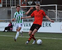 HL20260117017 NIJKERK, NETHERLANDS - JANUARY 17, 2026: Hadde Pleijsier (l) of Genemuiden, Victor van der Linde (r) of Nijkerk. Competition match between Sparta Nijkerk vs SC...