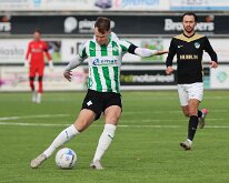 HL20260124006 GENEMUIDEN, NETHERLANDS - JANUARY 2026: Rutger Etten (l) of Genemuiden, Justin van Groen (r) of Eemdijk. Competition match between SC Genemuiden vs v.v. Eemdijk...