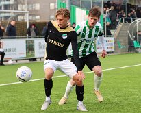 HL20260124008 GENEMUIDEN, NETHERLANDS - JANUARY 2026: Jan van Diermen (l) of Eemdijk, Rens van Benthem (r) of Genemuiden. Competition match between SC Genemuiden vs v.v....