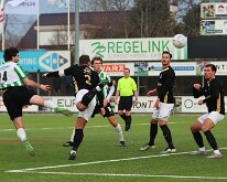 HL20260124016 GENEMUIDEN, NETHERLANDS - JANUARY 2026: Competition match between SC Genemuiden vs v.v. Eemdijk at Sports complex “the Wetering” on january 24, 2025 in...