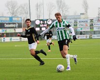 HL20260124020 GENEMUIDEN, NETHERLANDS - JANUARY 2026: Rick Blokhuis (l) of Eemdijk, Niels Grevink (r) of Genemuiden. Competition match between SC Genemuiden vs v.v. Eemdijk...