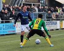HL20260130013 HUIZEN, NETHERLANDS - JANUARY 31, 2026: Marc Magan of Genemuiden. Competition match between SV Huizen vs SC Genemuiden at Sports complex Wolfskamer on january...