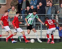 HL20260207015 WOERDEN, NETHERLANDS - FEBRUARY 2026: Berwout Beimers of Genemuiden. Competition match between Sportlust '46 vs SC Genemuiden at Sports complex “Cromwijck” on...