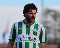 HL20260207020 WOERDEN, NETHERLANDS - FEBRUARY 2026: Berwout Beimers of Genemuiden. Competition match between Sportlust '46 vs SC Genemuiden at Sports complex “Cromwijck” on...
