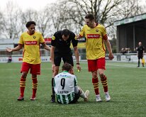 HL20260314017 RAALTE, NETHERLANDS - MARCH 14: Competition match between Rohda Raalte vs SC Genemuiden at Sportcomplex Tijenraan, Raalte march 14, 2026 in Raalte, Netherlands...