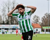 HL20260321020 GENEMUIDEN, NETHERLANDS - MARCH 21: Berwout Beimers of Genemuiden. Competition match between SC Genemuiden vs USV Hercules at Sportcomplex de Wetering on march...