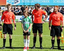 HL20260425002 GENEMUIDEN, NETHERLANDS - APRIL 25: competition match between SC Genemuiden vs SV Urk at Sports complex “the Wetering” on april 25, 2026 in Genemuiden,...