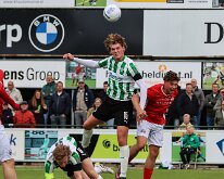 HL20260516012 GENEMUIDEN, NETHERLANDS - MAY 16: Arend van de Wetering (l), Gerben Kolk (m) of Genemuiden, Sam Oonincx (r) of DOVO. Competition match between SC Genemuiden vs...