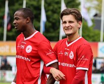 HL20260516014 GENEMUIDEN, NETHERLANDS - MAY 16: Ferebory Kourouma (l), Lars Huber (r) of DOVO. Competition match between SC Genemuiden vs DOVO at Sports complex “the...
