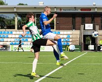 HL20260523016 HOOGEVEEN, NETHERLANDS - MAY 23: Hadde Pleijiser (l) of Genemuiden, Lars Miedema (r) of Hoogeveen. Competition match between vv Hoogeveen vs SC Genemuiden at...