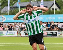 HL20260815016 GENEMUIDEN, NETHERLANDS - AUGUST 2026: Berwout Beimers of Genemuiden. Competition match between SC Genemuiden vs DVS '33 at Sports complex “the Wetering” on...