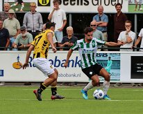 HL20260815019 GENEMUIDEN, NETHERLANDS - AUGUST 2026: Thijmen de Lange (r) of Genemuiden. Competition match between SC Genemuiden vs DVS '33 at Sports complex “the Wetering”...