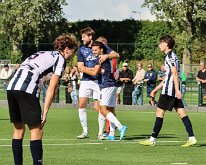 HL22082026018OP UTRECHT, NETHERLANDS - AUGUST 22, 2026: Berwout Beimers (l), Tijmen de Lange (r) of Genemuiden. Competition match between USV Hercules vs SC Genemuiden at...