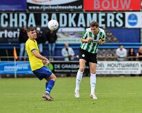 HL20260905008 STAPHORST, NETHERLANDS - SEPTEMBER 5: Jeffrey Dijkstra (l) of Staphorst, Jens Jurn Streutker (r) of Genemuiden. Competition match between v.v. Staphorst vs SC...